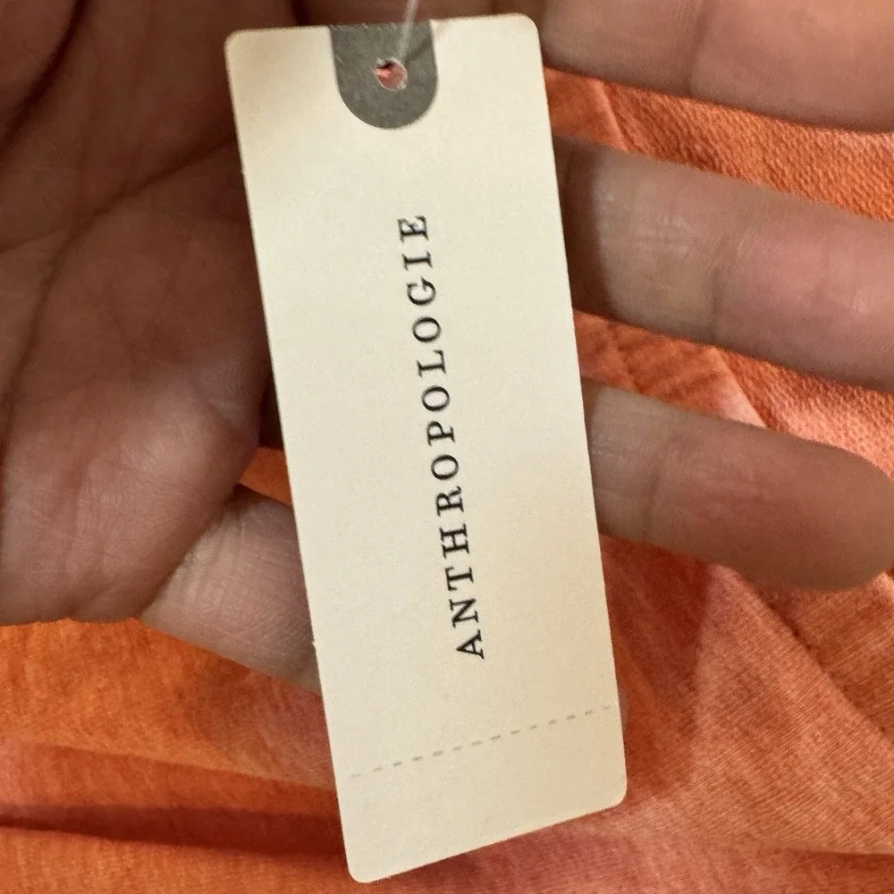 Anthropologie Coral Halter Midi Dress - Picture 7 of 9